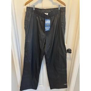 NWT Columbia Men’s Packable Outdoor Pants Black Size XL Omni-Shield Waterproof